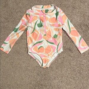 Carter’s Floral Long Sleeve Swimsuit